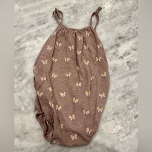 Rylee + Cru Butterfly Spaghetti Strap Romper